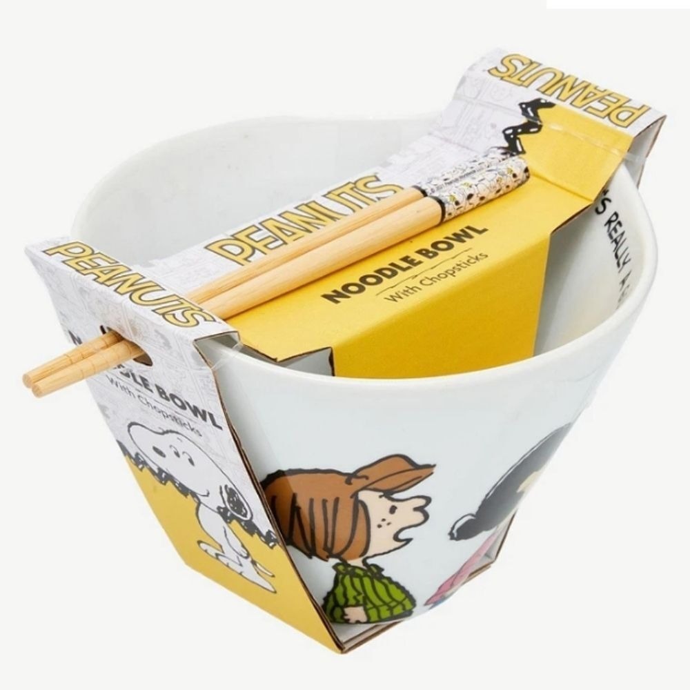 Peanuts Gang Ramen Bowl w/ Chopsticks